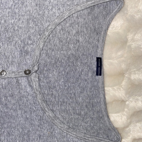 Brandy Melville gray zelly top - Picture 2 of 4